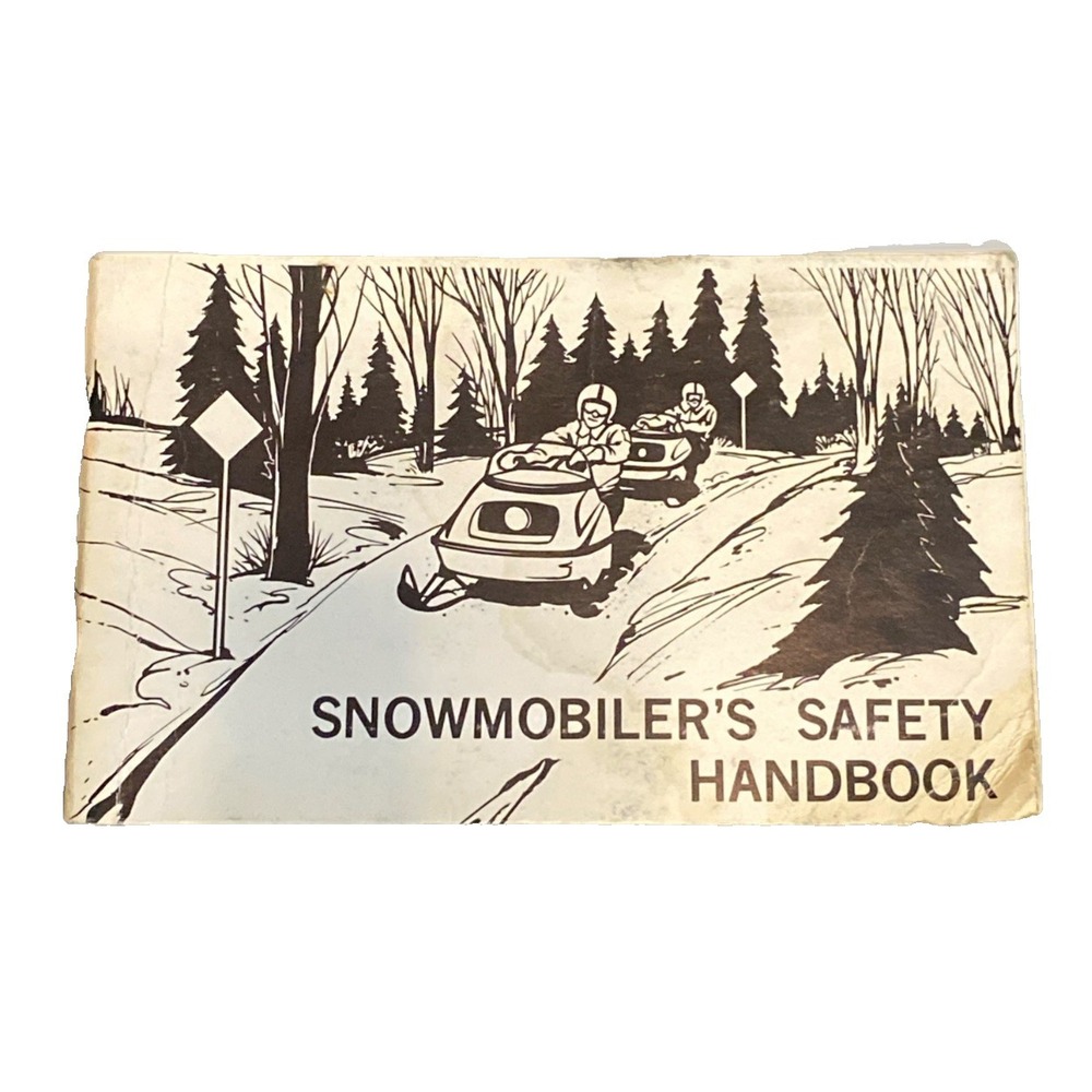 Snowmobile Safety Handbook 1976 Vintage Certification Guide Rare OEM Collectible